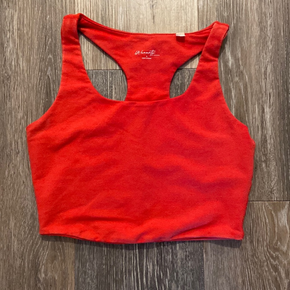 LA Hearts red crop top/ bra
